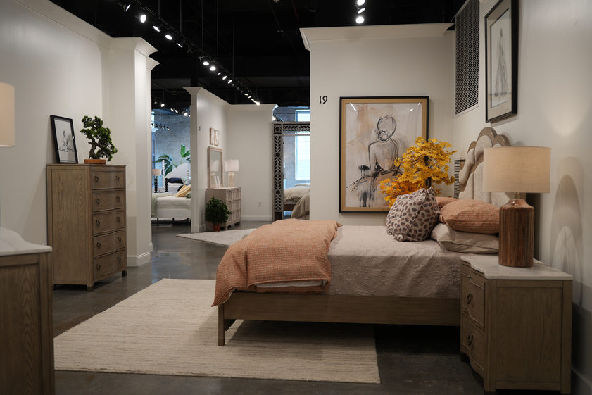 Wholesale bedroom furniture collection showroom highlight